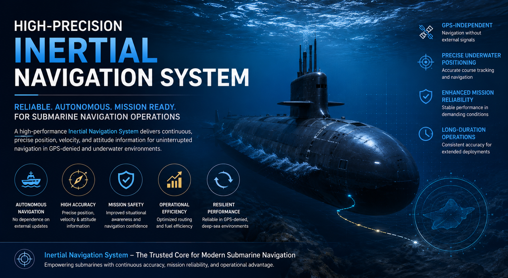 Nav Operations Perspective High-Precision Inertial Navigation System with Autonomous Positioning ...